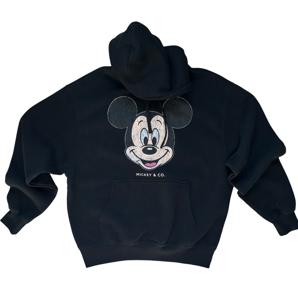 Civil Regime X Mickey And Friends graphic sweatshirt hoodie Black L streetwear